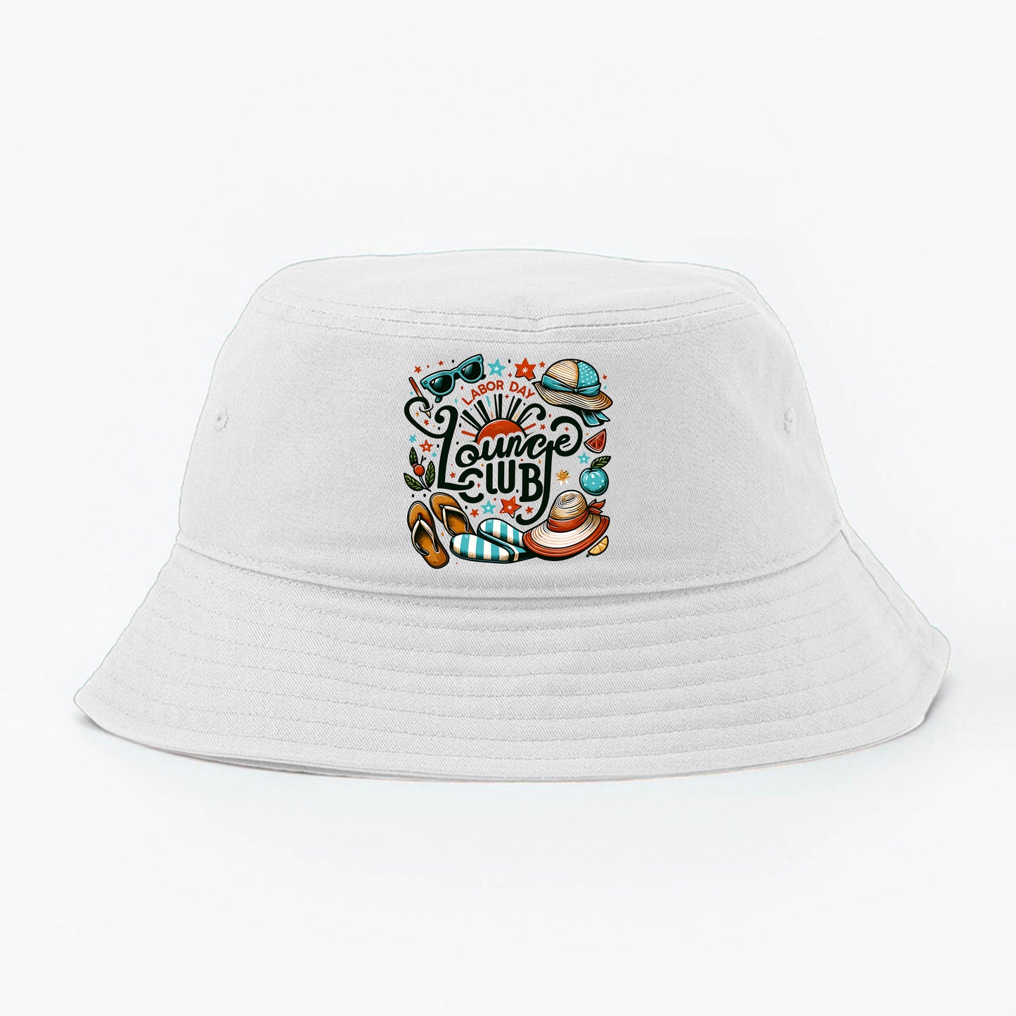 "Labor Day Lounge Club" Bucket Hat