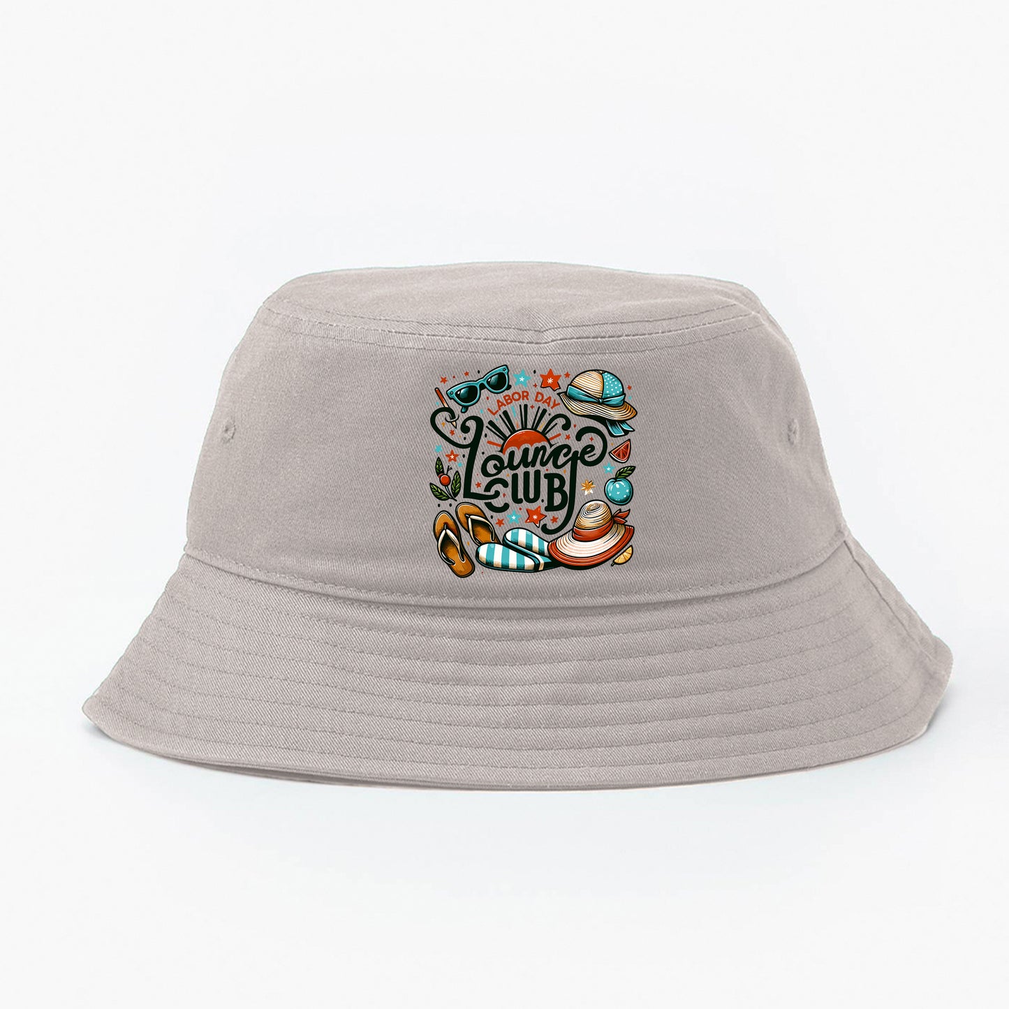"Labor Day Lounge Club" Bucket Hat