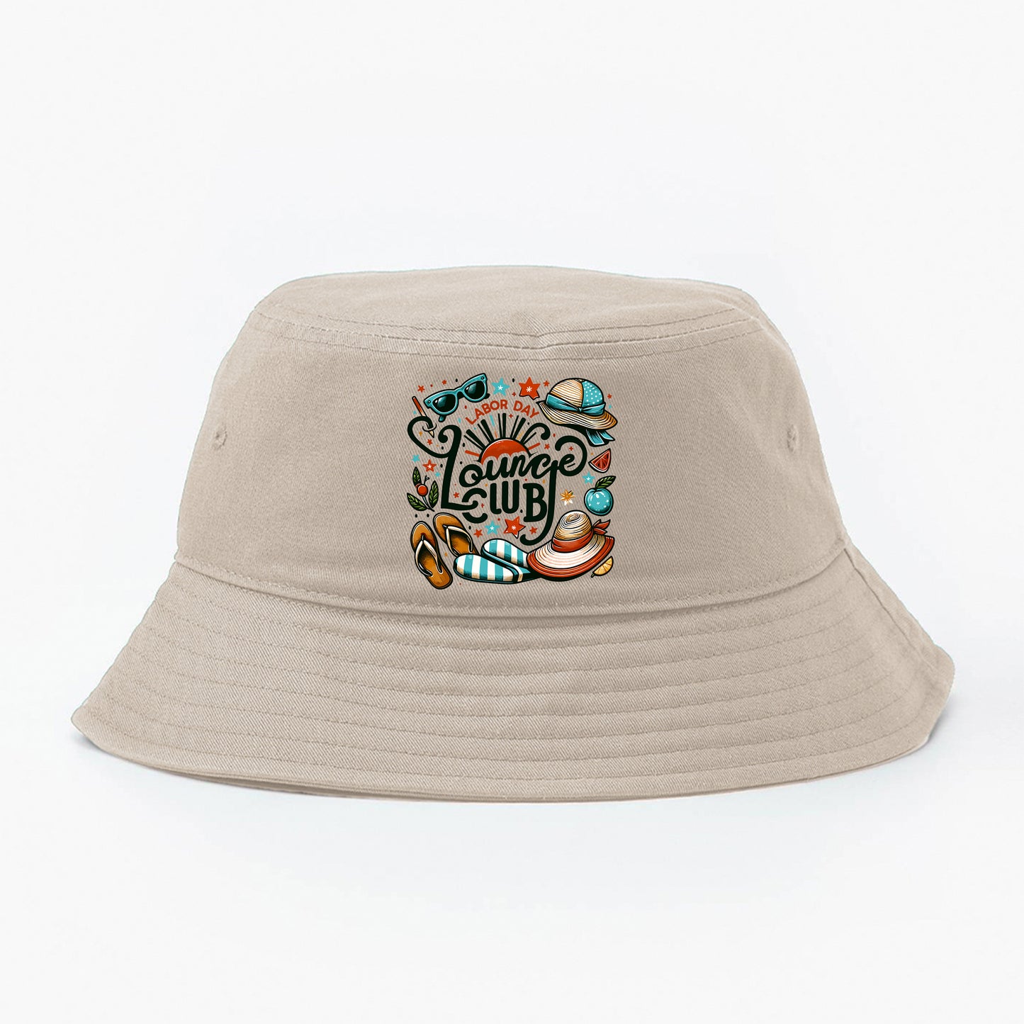 "Labor Day Lounge Club" Bucket Hat