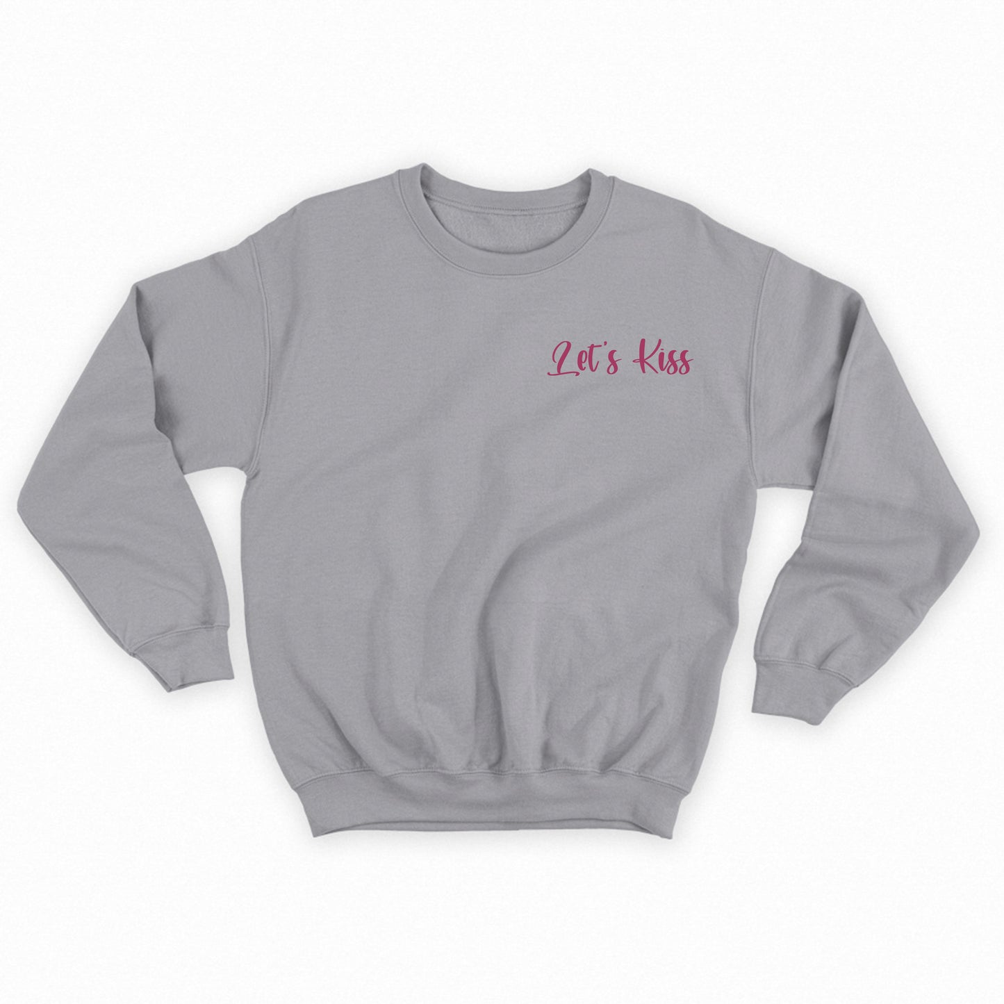 LETS KISS Dark Pink Sweatshirt