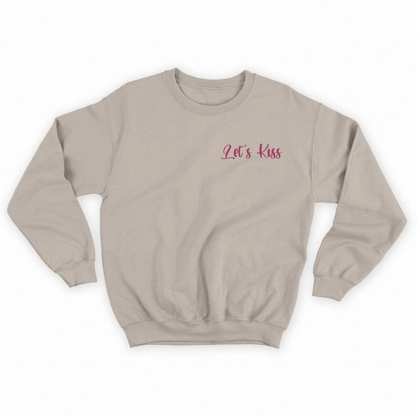 LETS KISS Dark Pink Sweatshirt