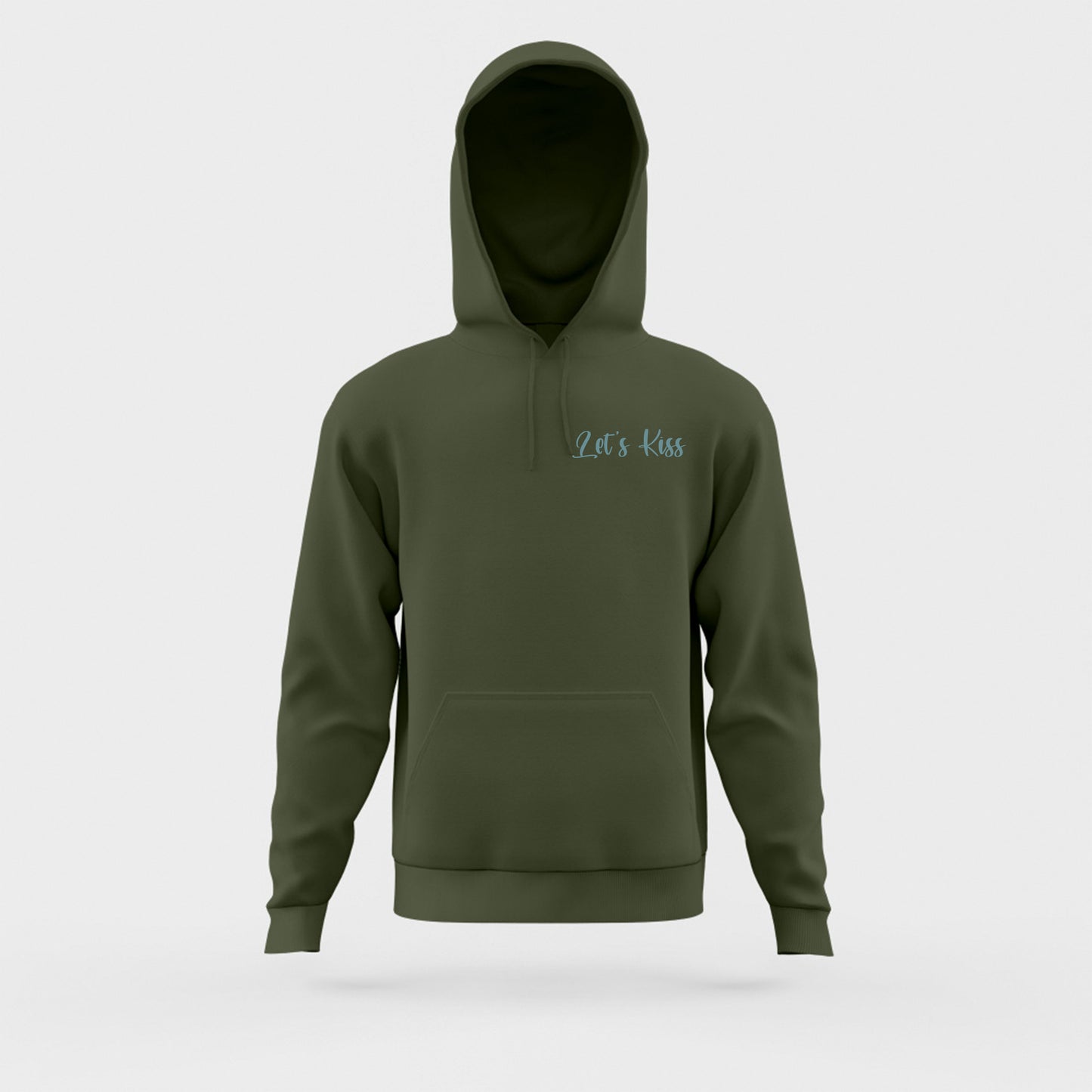 LETS KISS Green Hoodie