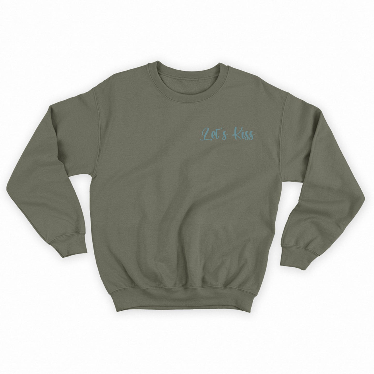 LETS KISS Green Sweatshirt
