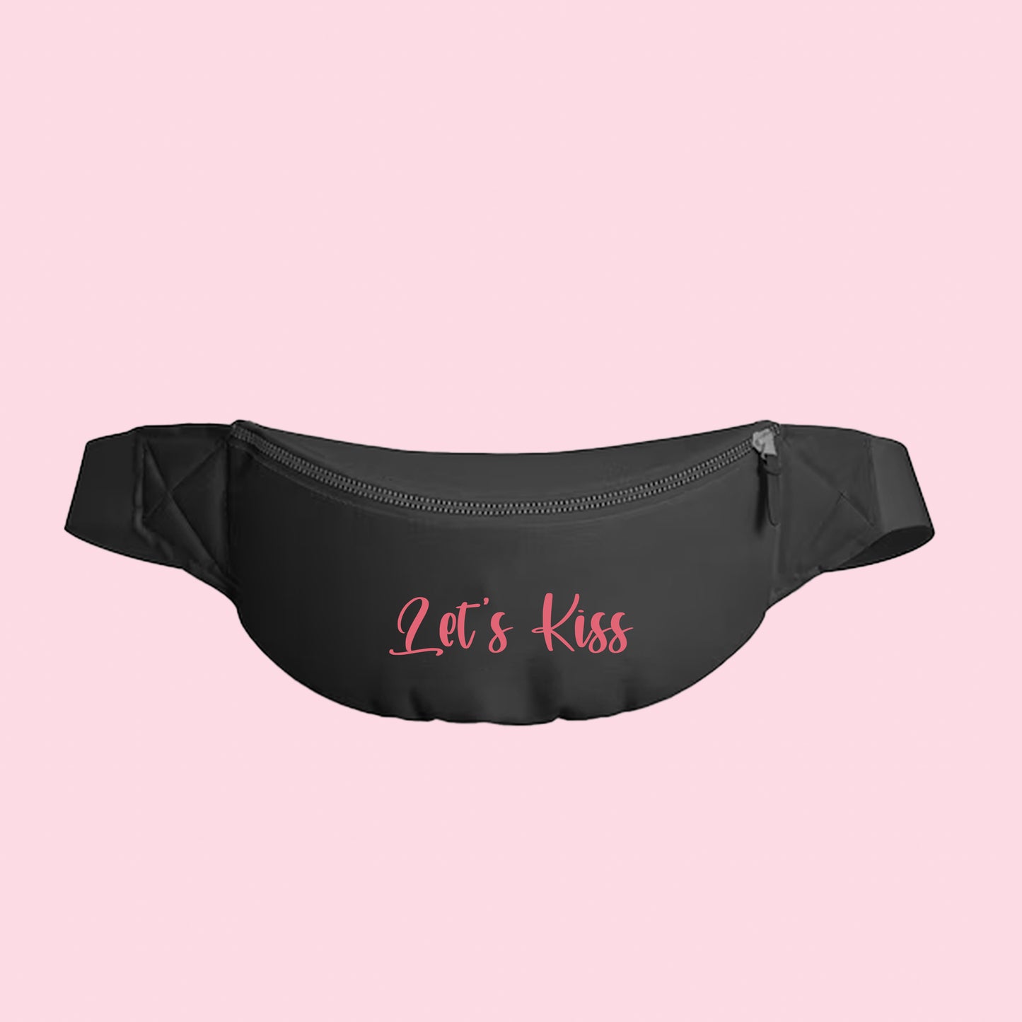 LETS KISS Pink Fanny Pack