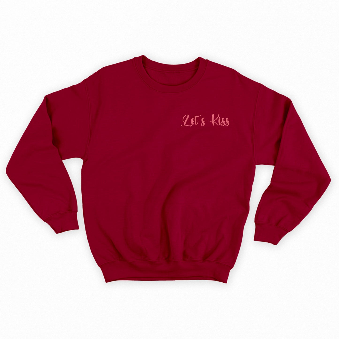 LETS KISS Pink Sweatshirt