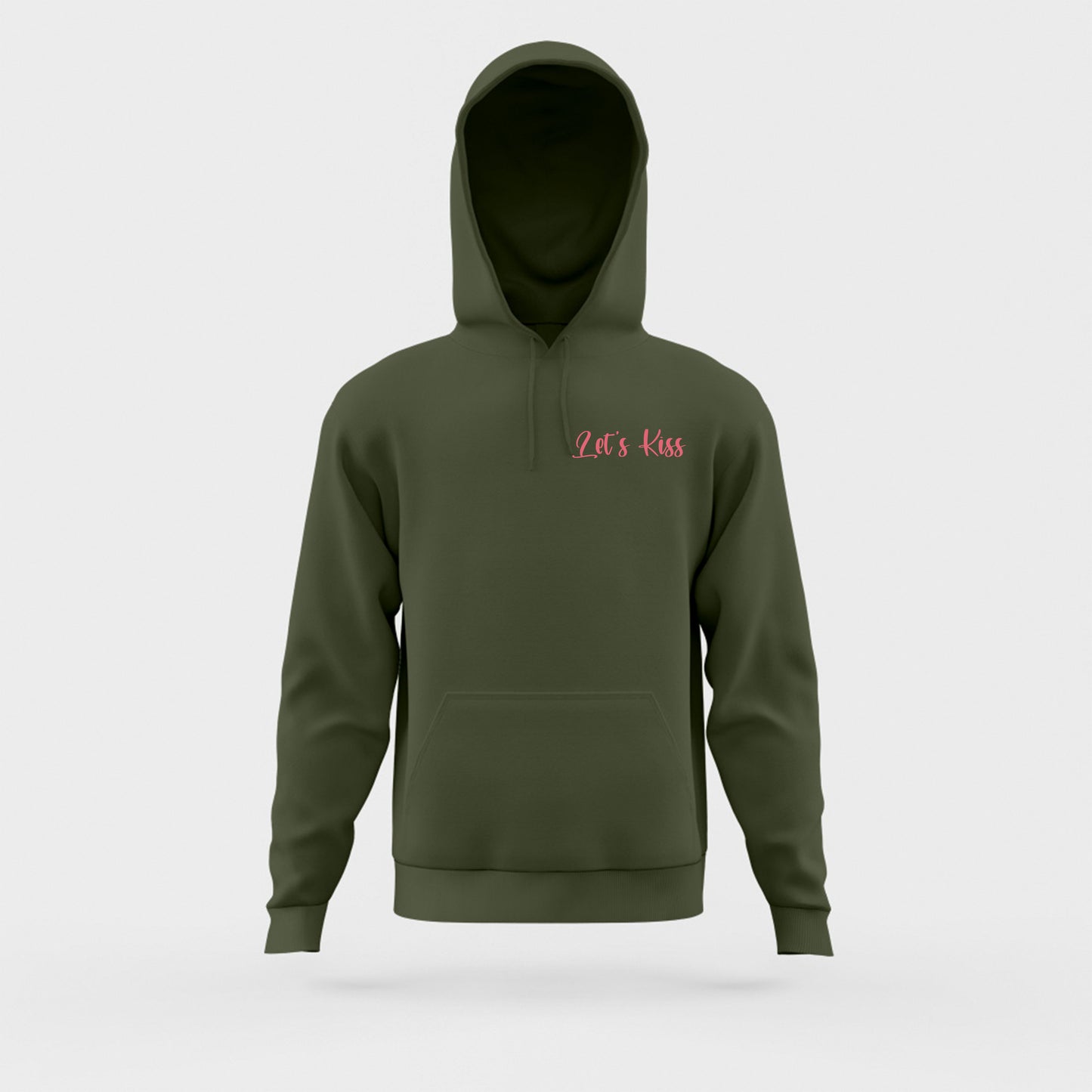 LETS KISS Pink Hoodie