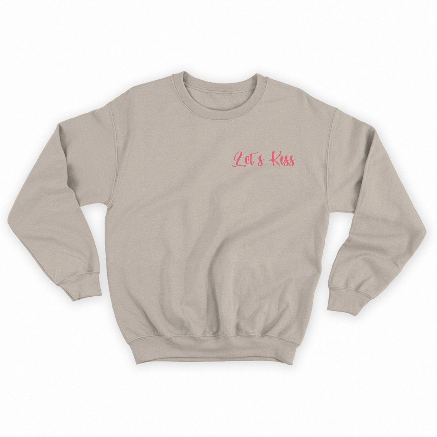 LETS KISS Pink Sweatshirt