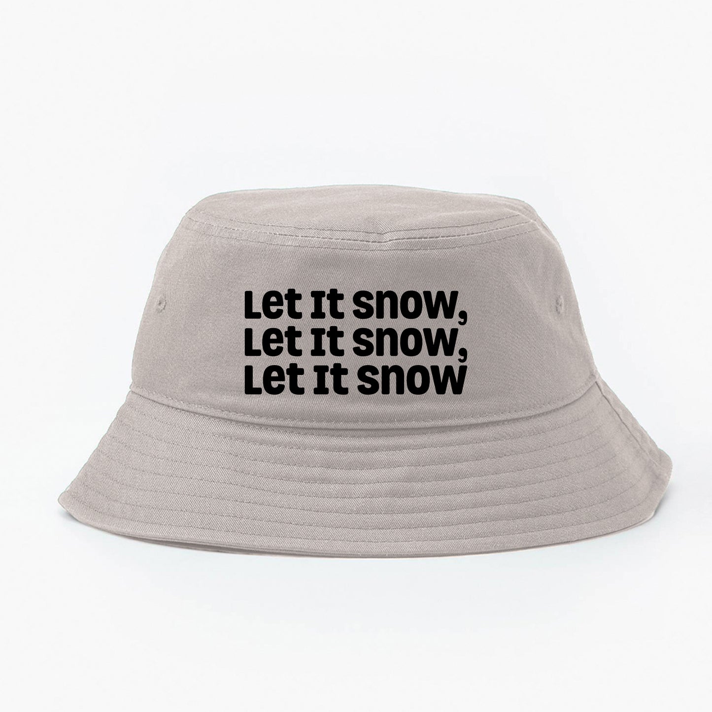 Let It Snow, Let It Snow, Let It Snow Black Bucket Hat