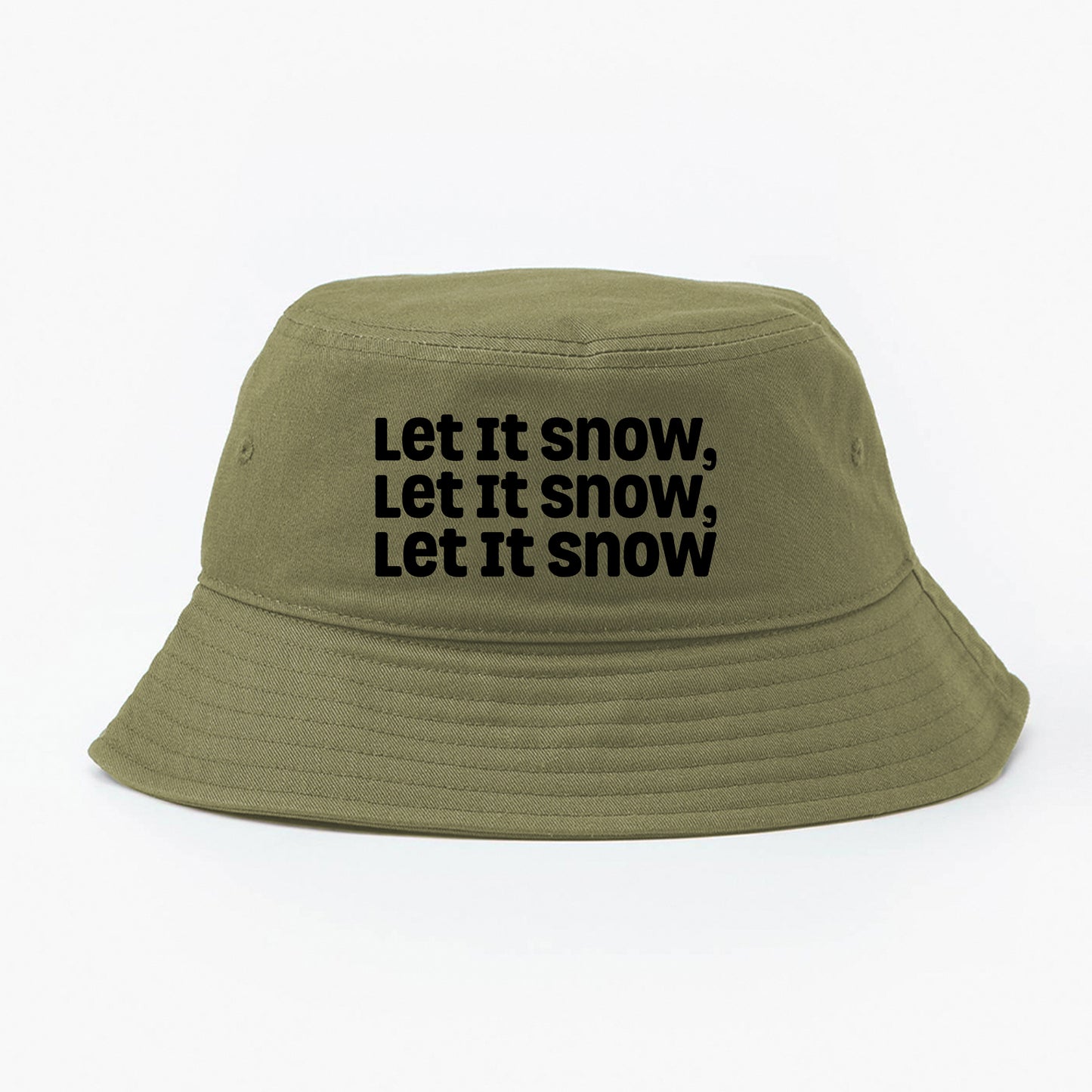 Let It Snow, Let It Snow, Let It Snow Black Bucket Hat