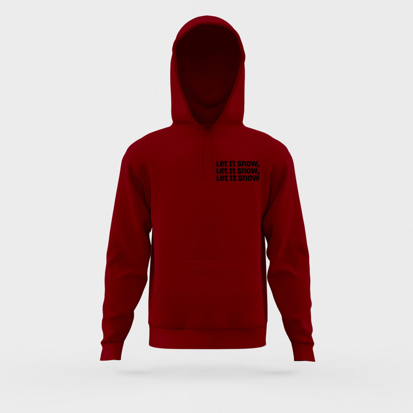 Let It Snow, Let It Snow, Let It Snow Black Hoodie