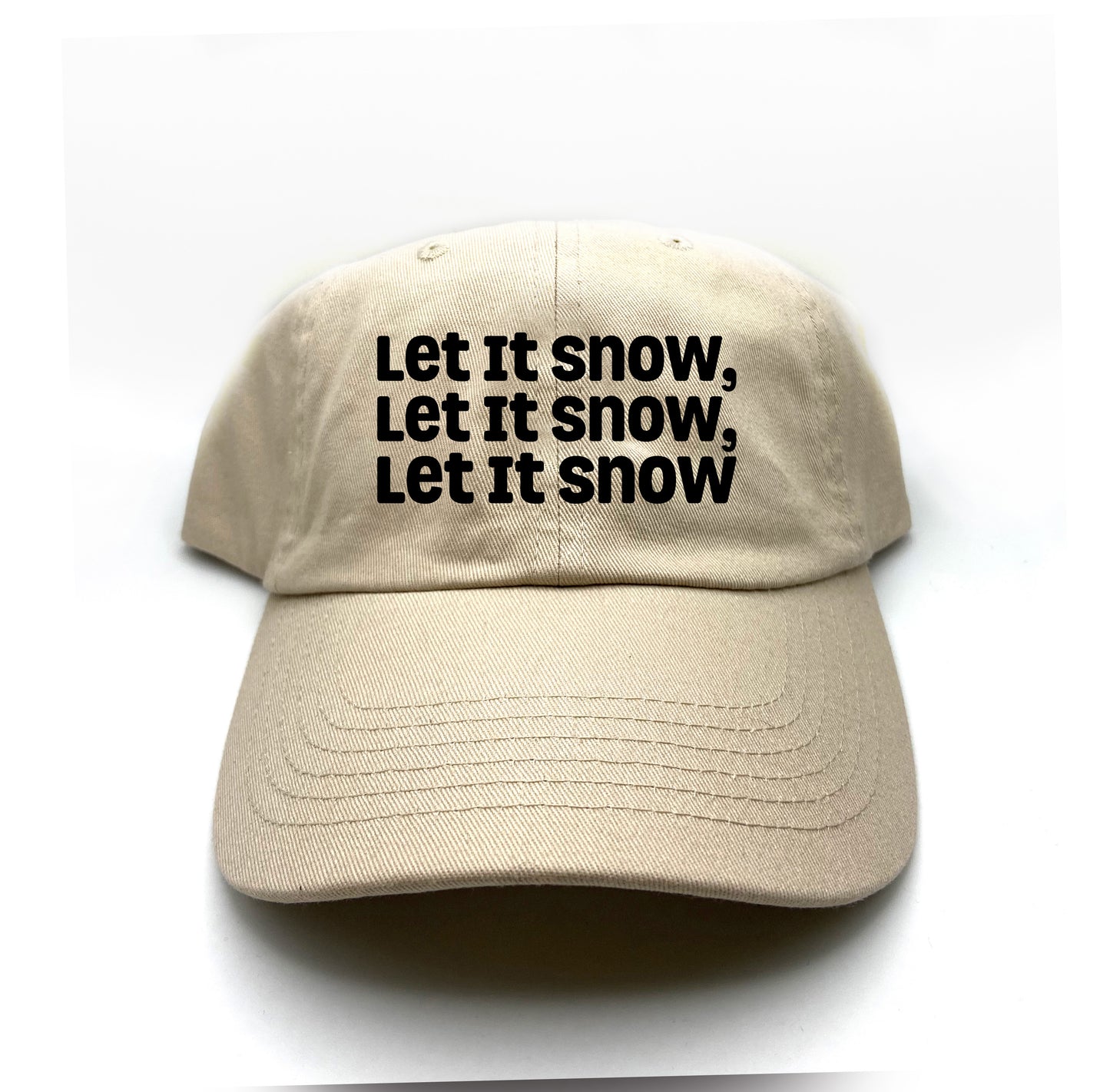 Let It Snow, Let It Snow, Let It Snow Black Dad Hat