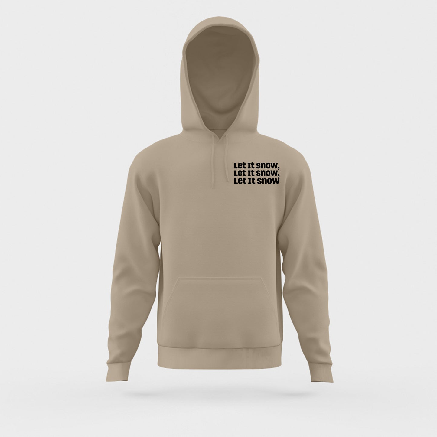 Let It Snow, Let It Snow, Let It Snow Black Hoodie