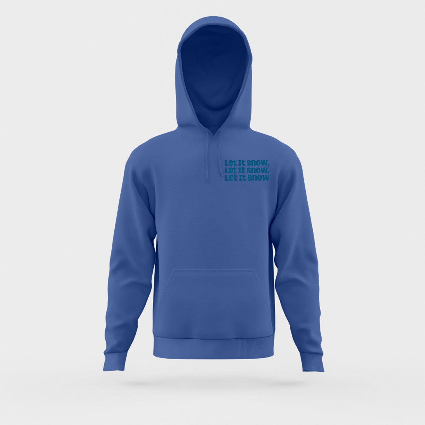 Let It Snow, Let It Snow, Let It Snow Dark Blue Hoodie