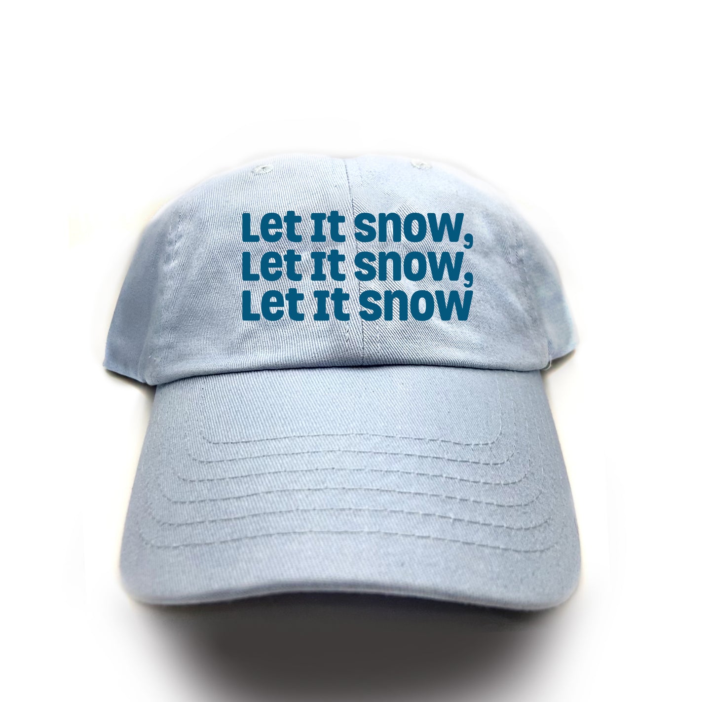 Let It Snow, Let It Snow, Let It Snow Dark Blue Dad Hat