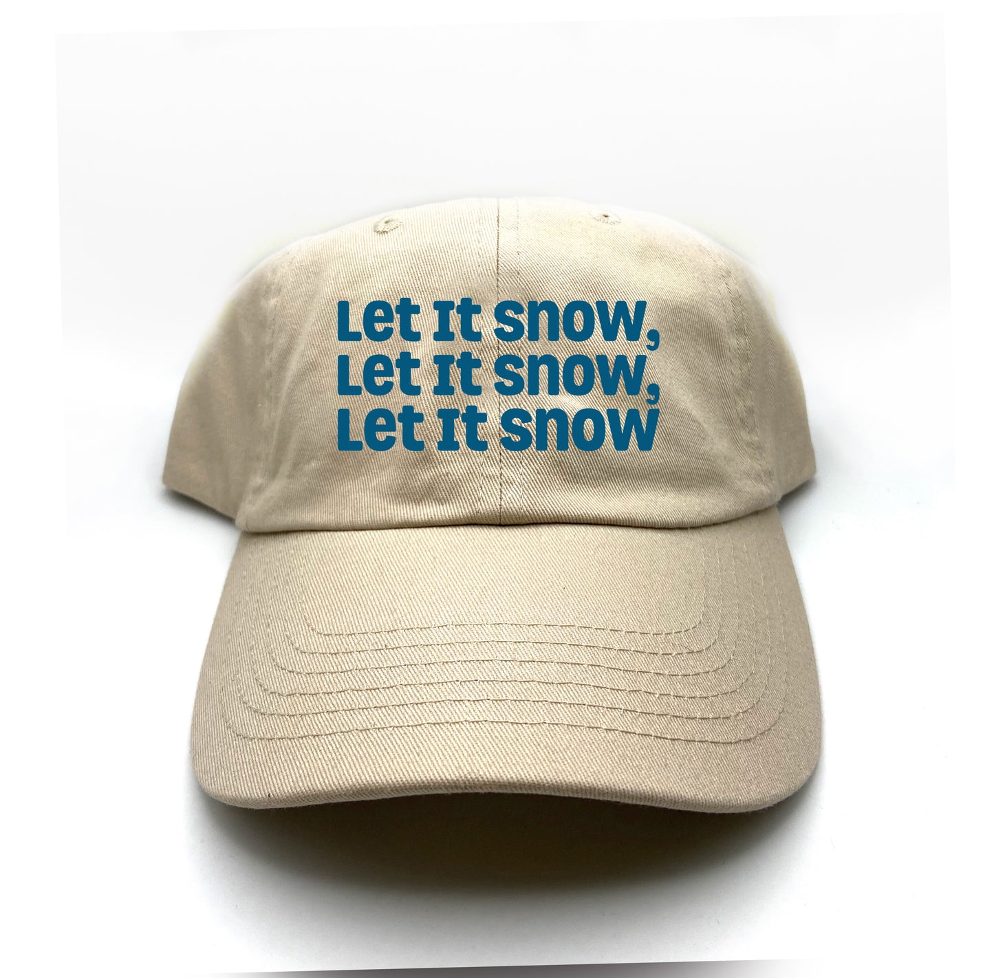 Let It Snow, Let It Snow, Let It Snow Dark Blue Dad Hat