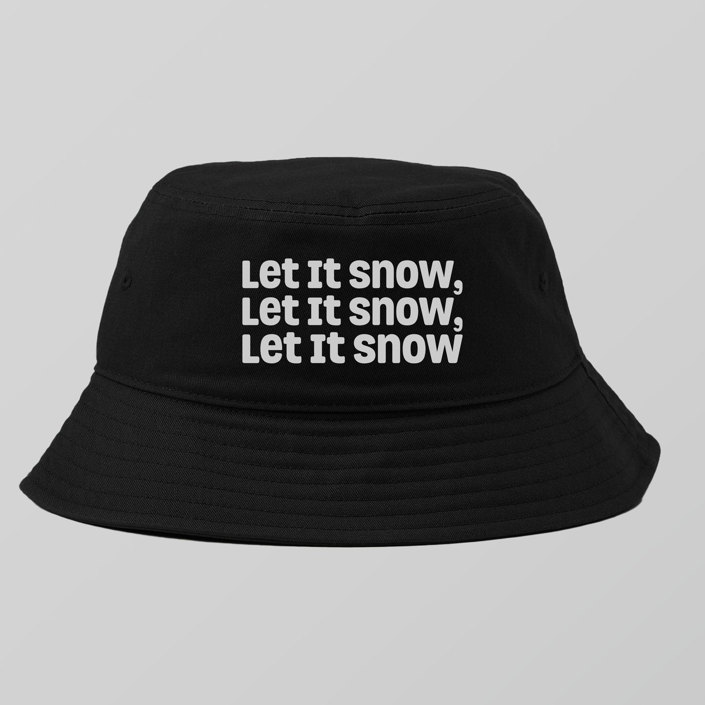 Let It Snow, Let It Snow, Let It Snow Gray Bucket Hat