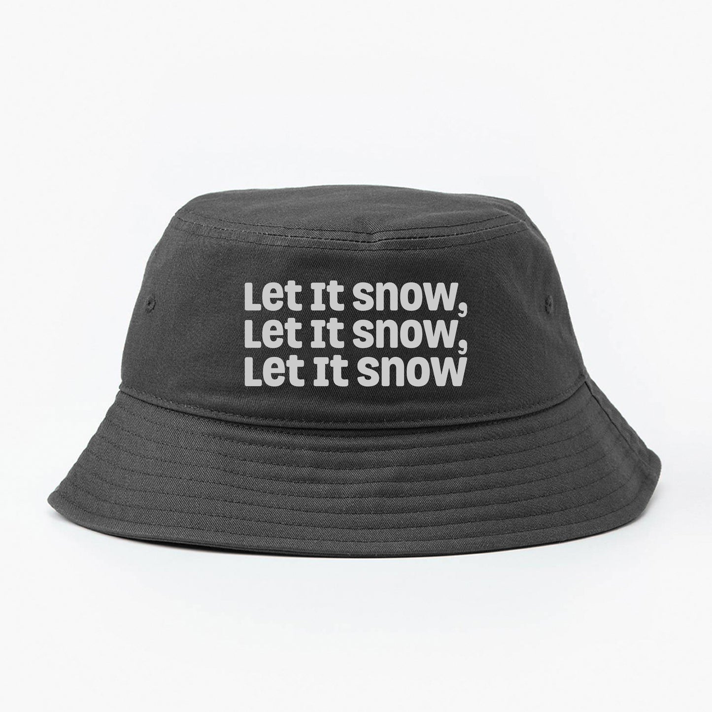 Let It Snow, Let It Snow, Let It Snow Gray Bucket Hat