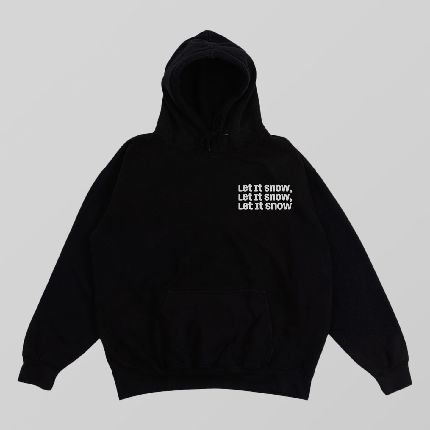 Let It Snow, Let It Snow, Let It Snow Gray Hoodie