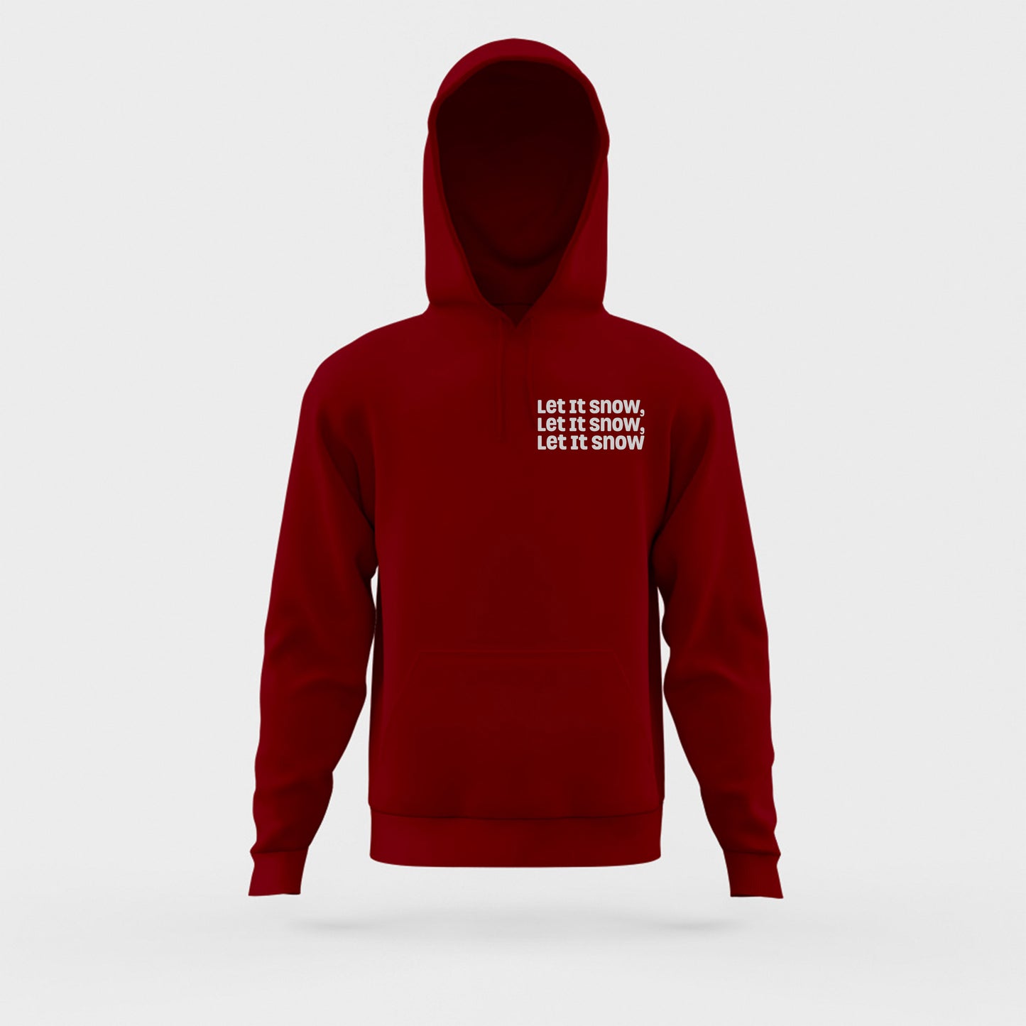 Let It Snow, Let It Snow, Let It Snow Gray Hoodie