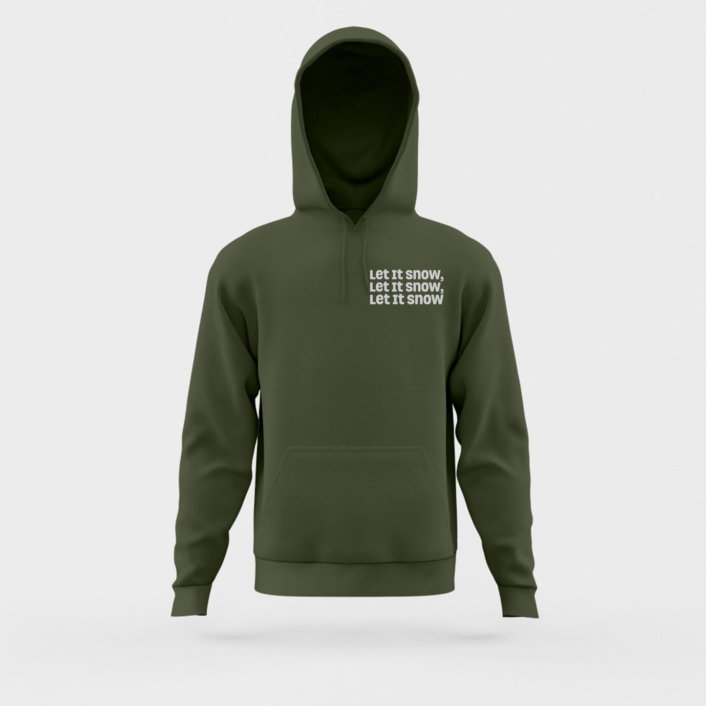 Let It Snow, Let It Snow, Let It Snow Gray Hoodie