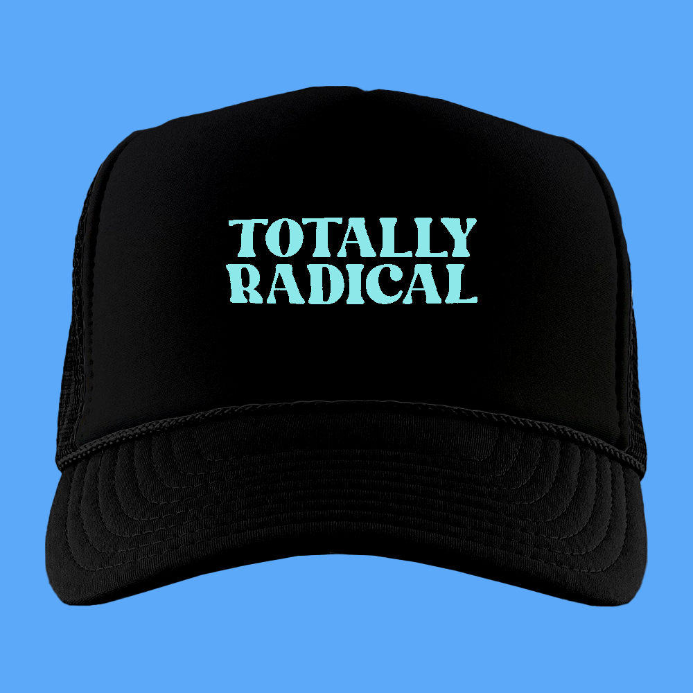 Totally Radical Sky Blue Foam Trucker Hat