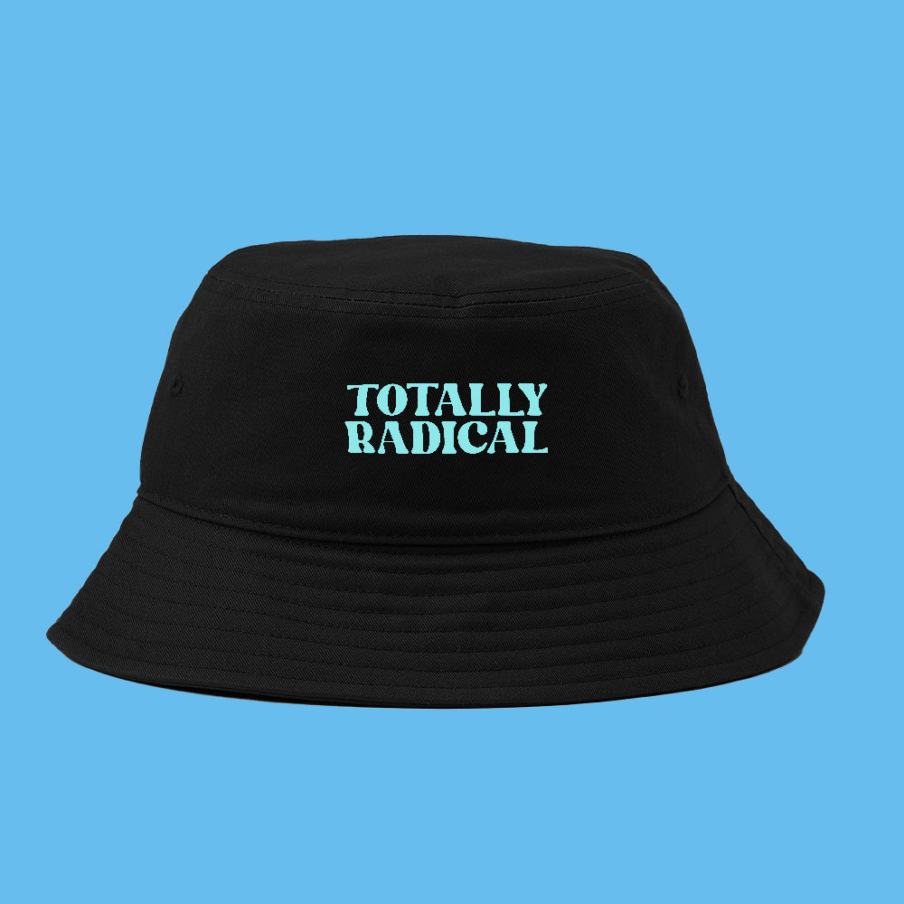 Totally Radical Sky Blue Bucket Hat