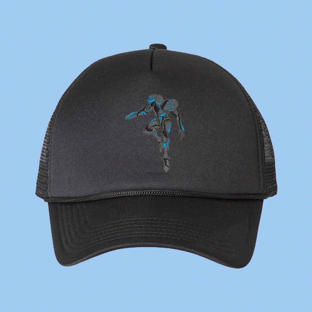 dark sammus foam trucker