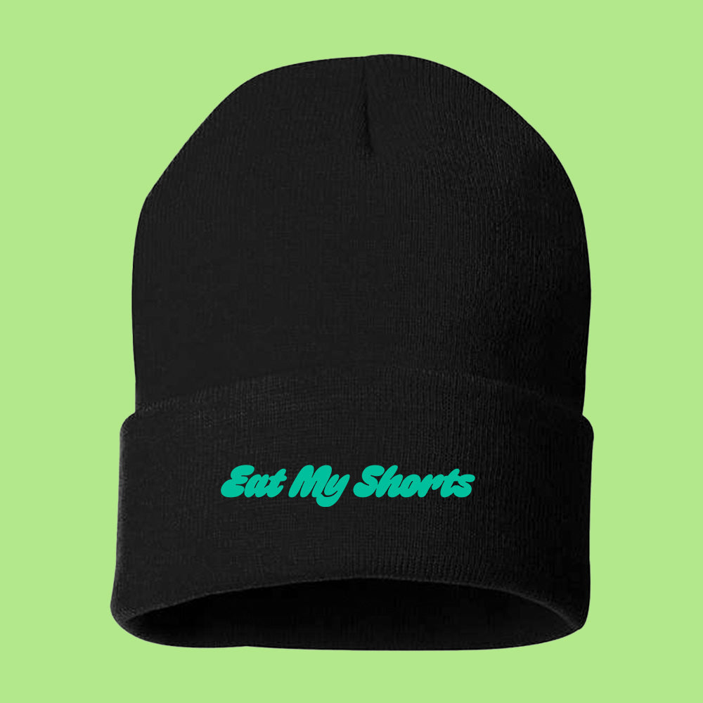 Eat My Shorts Black Beanie