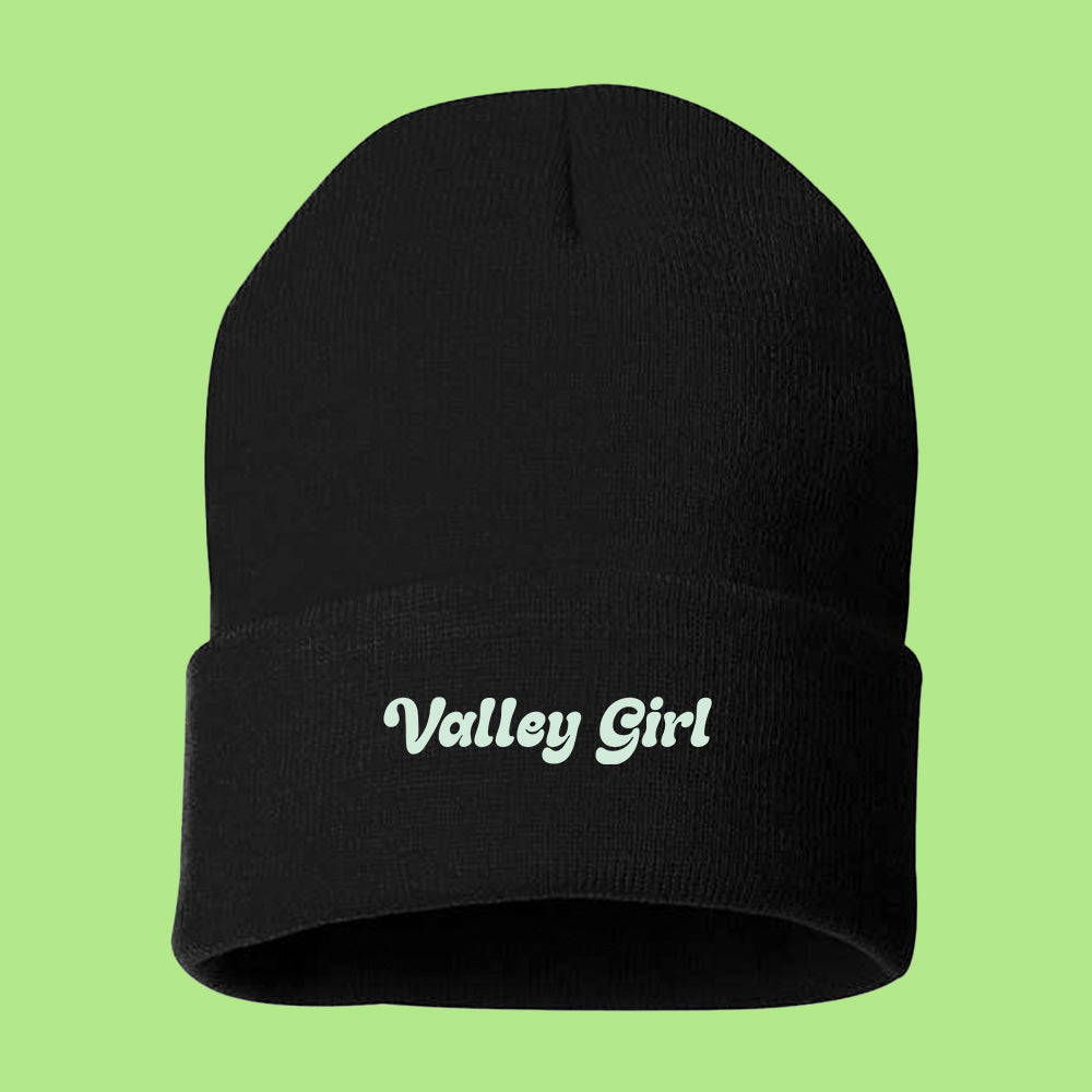Valley Girl Light Green Beanie
