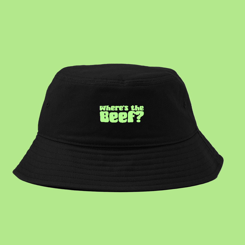 Where's the Beef? Green Bucket Hat