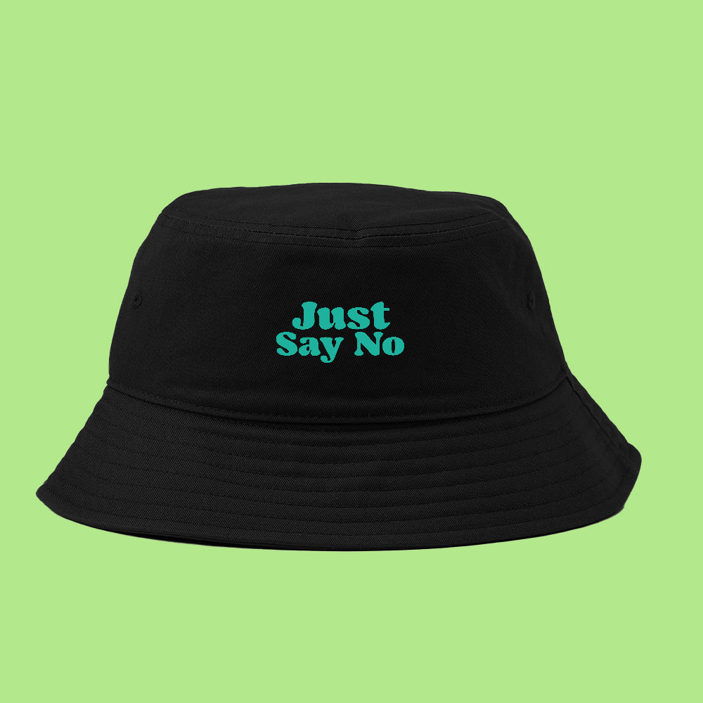 Just Say No Green Bucket Hat