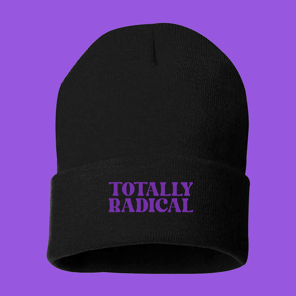 Totally Radical Purple Beanie