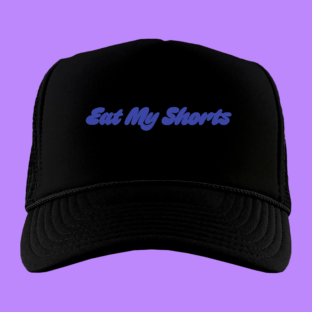 Eat My Shorts Indigo Foam Truckers Hat