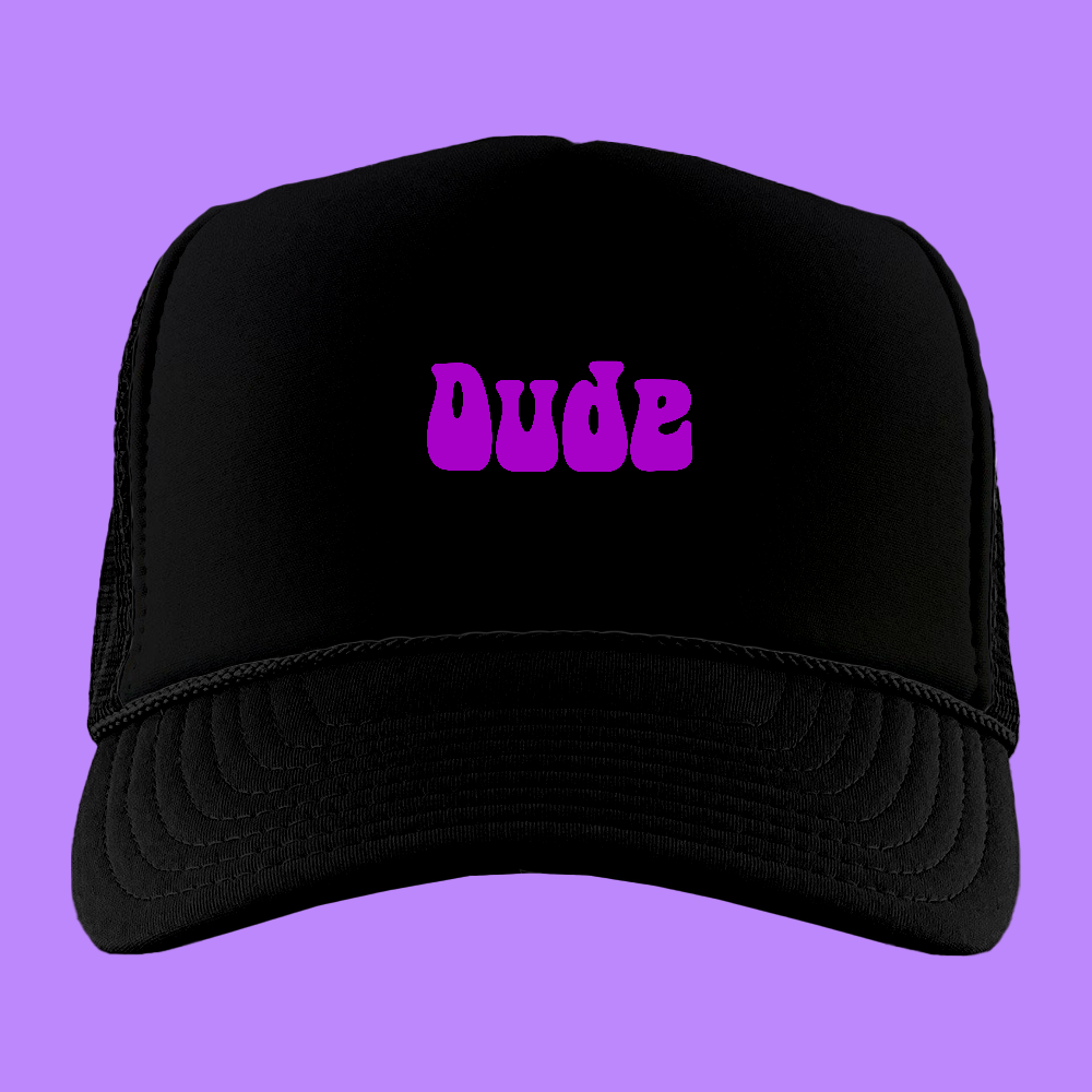 Dude Purple Foam Trucker Hat
