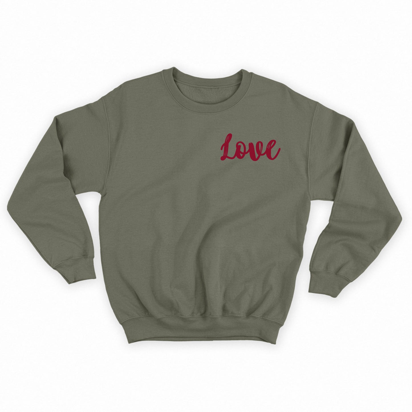 Love Dark Red Sweatshirt