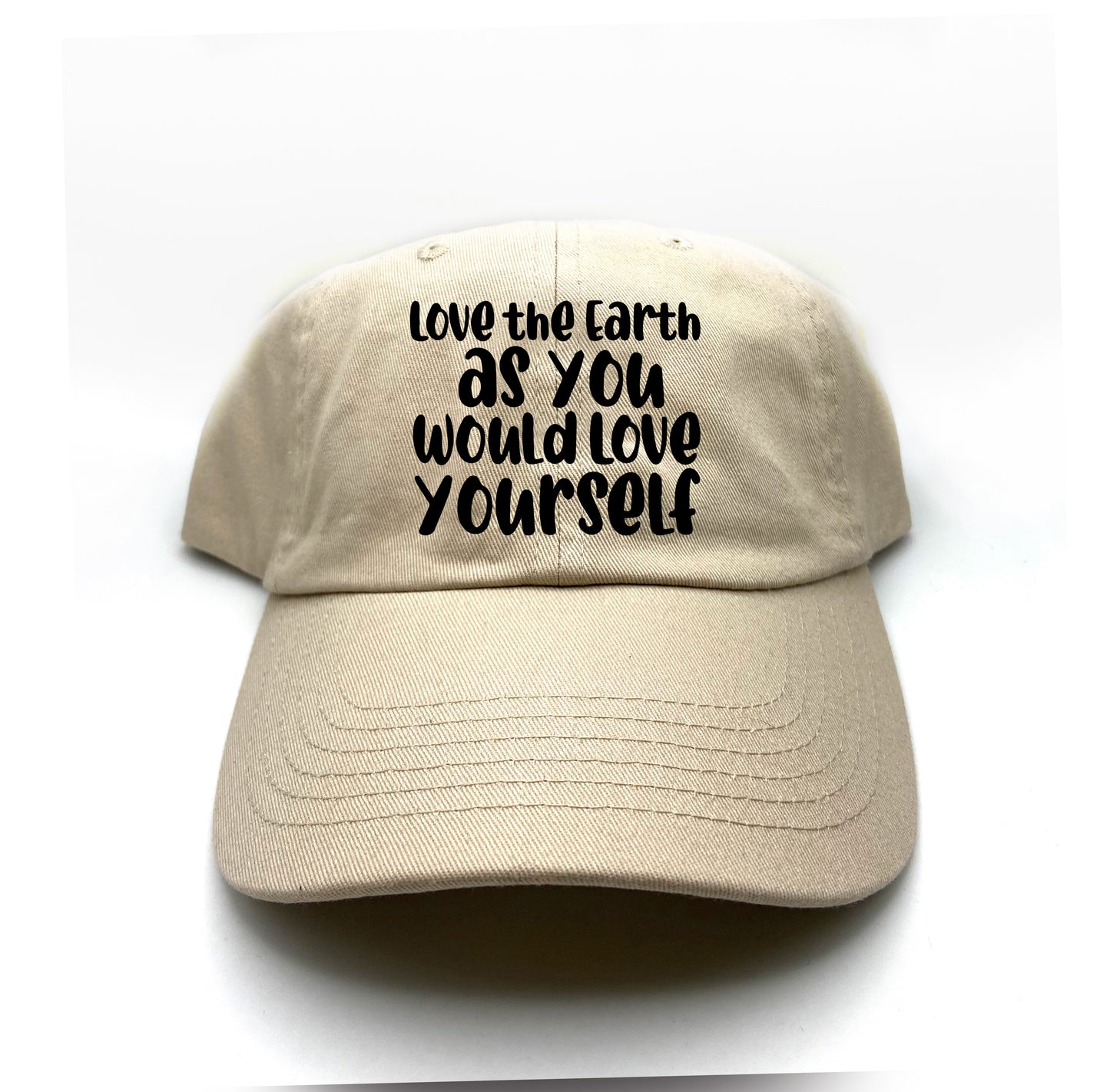 Love the Earth as You Would Love Yourself Black Dad Hat