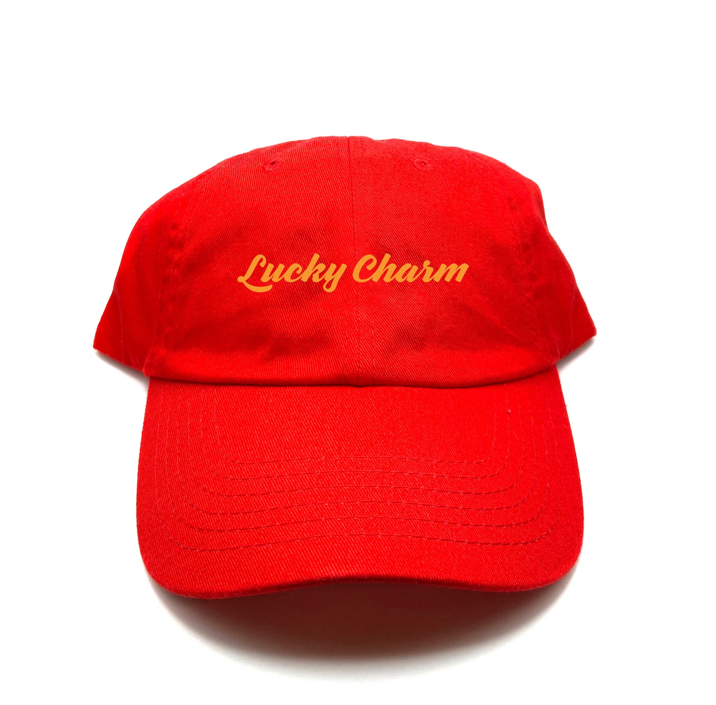 "Lucky Charm" Orange Dad Hat