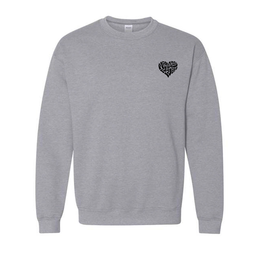 Make Love, Not War Black Sweatshirt