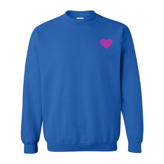 Make Love Not War Pink Sweatshirt