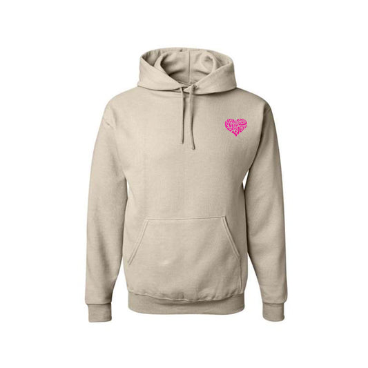 Make Love Not War Pink Hoodie