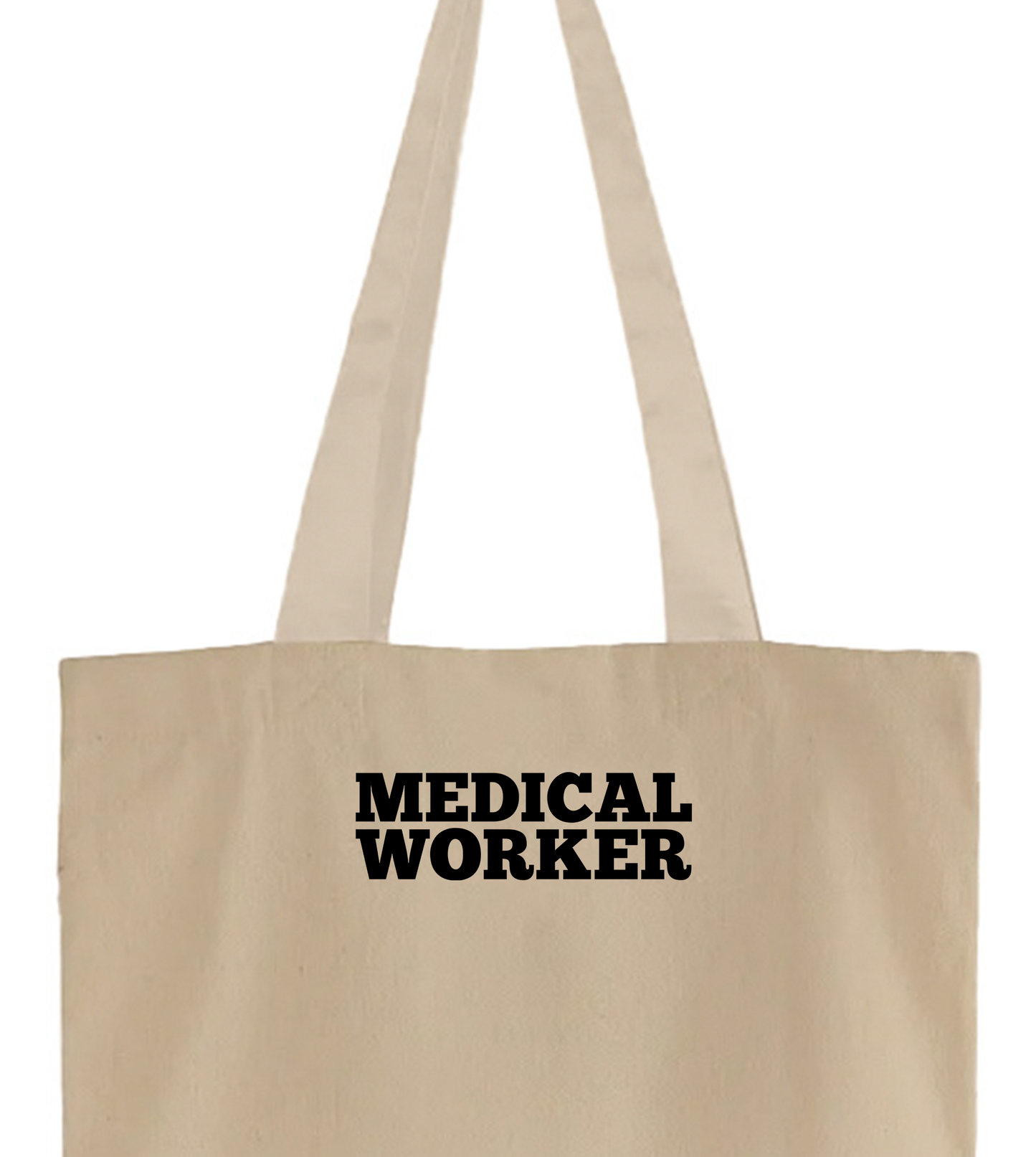 "Medical Worker" Black Tote Bag