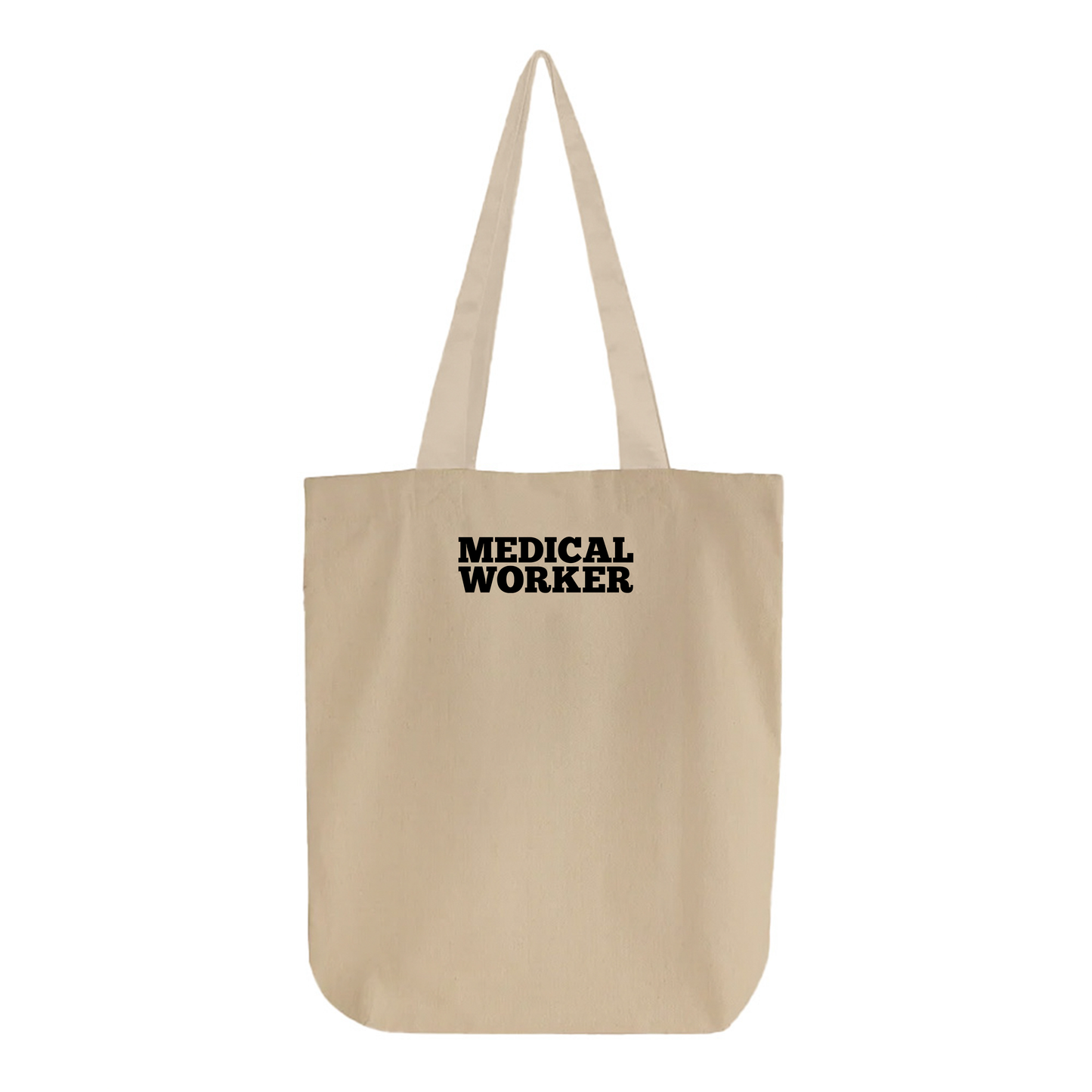 "Medical Worker" Black Tote Bag