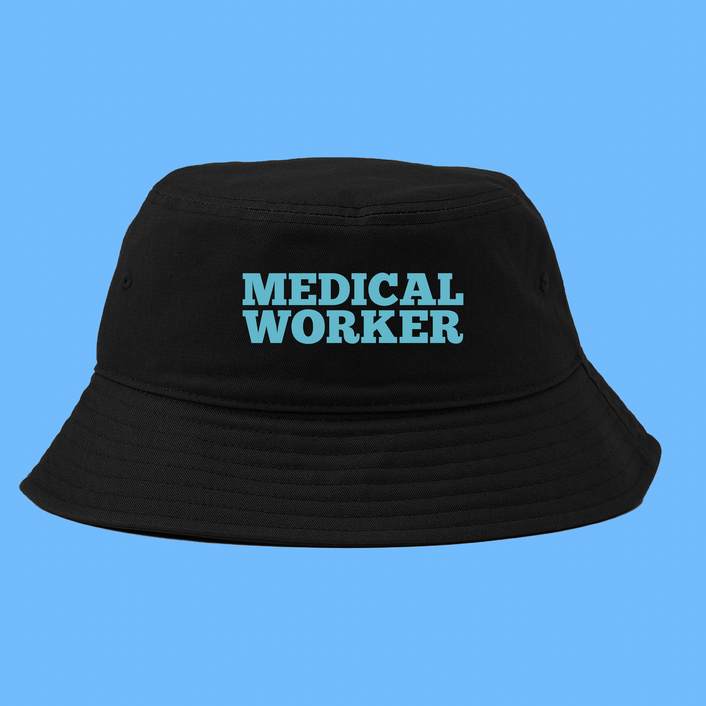 "Medical Worker" Blue Bucket Hat