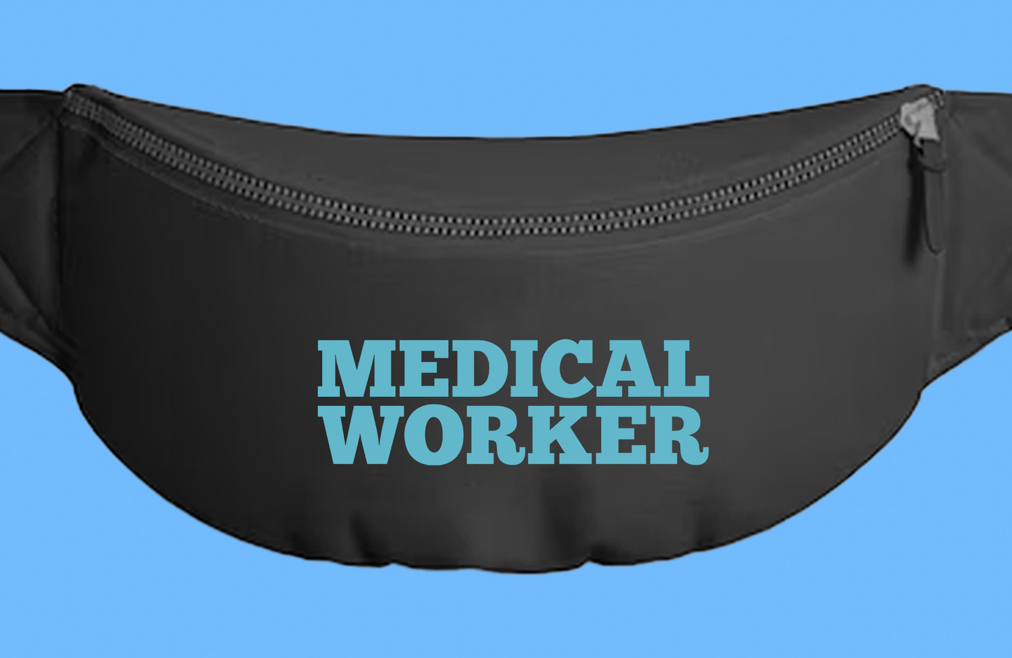 "Medical Worker" Blue Fanny Pack