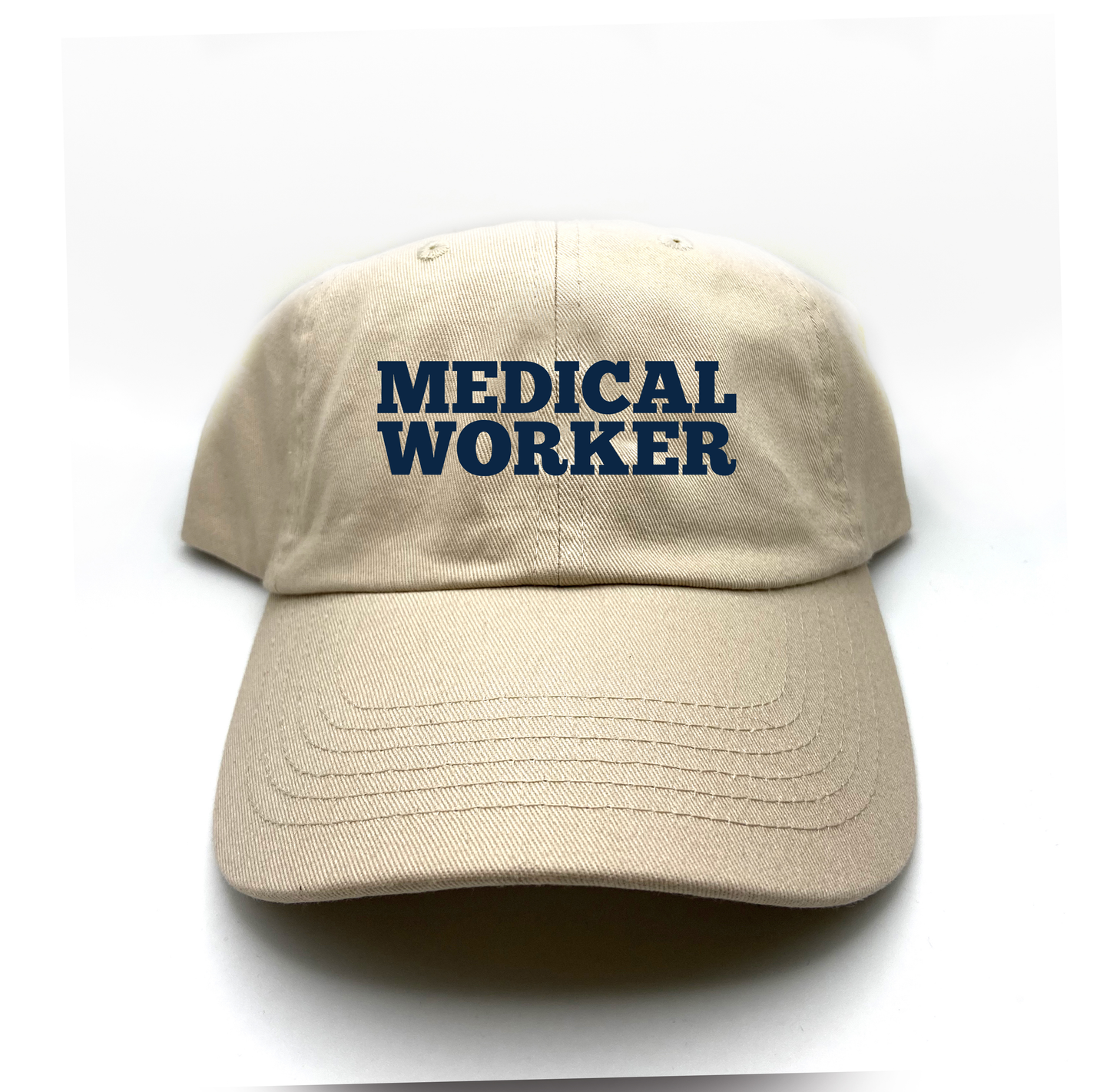 "Medical Worker" Dark Blue Dad Hat