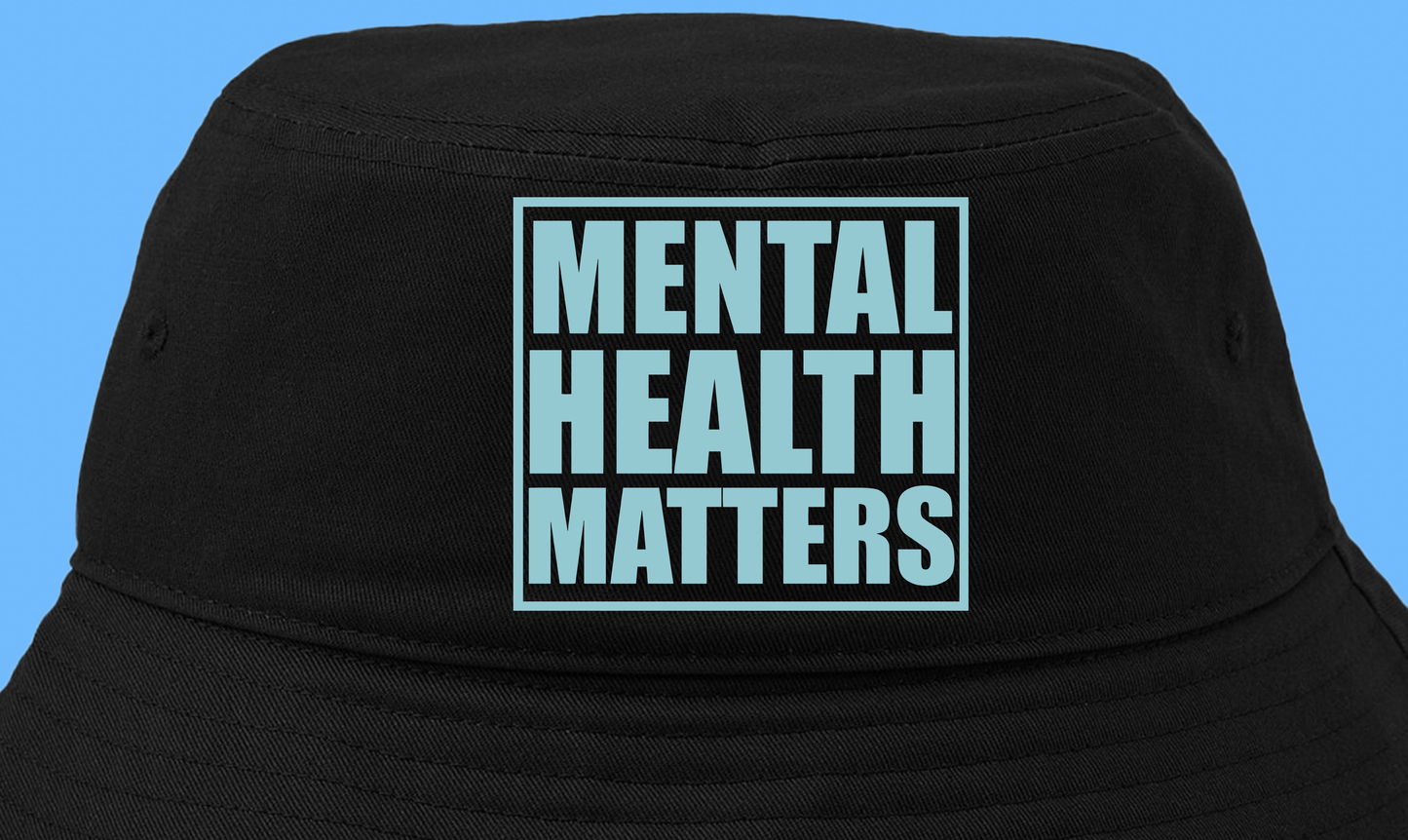 "Mental Health Matters" Blue Bucket Hat