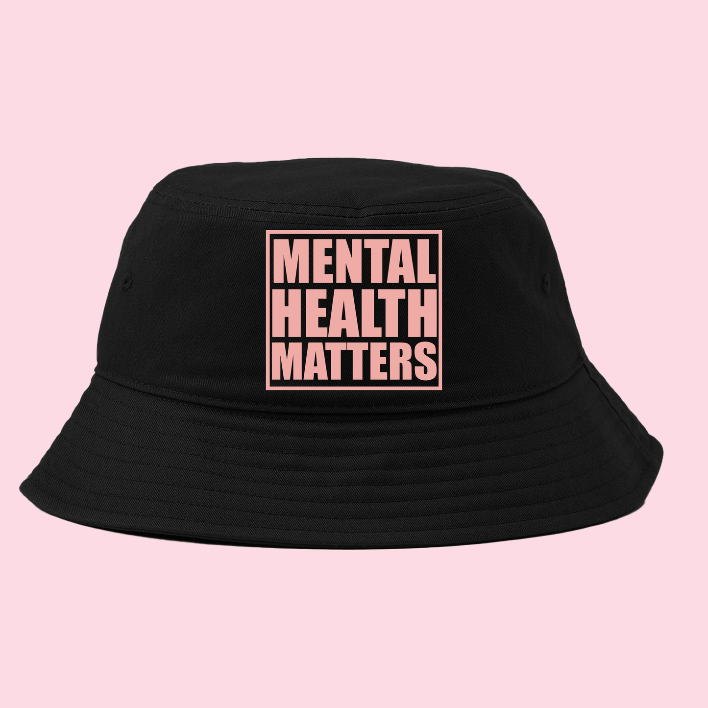 "Mental Health Matters" Pink Bucket Hat