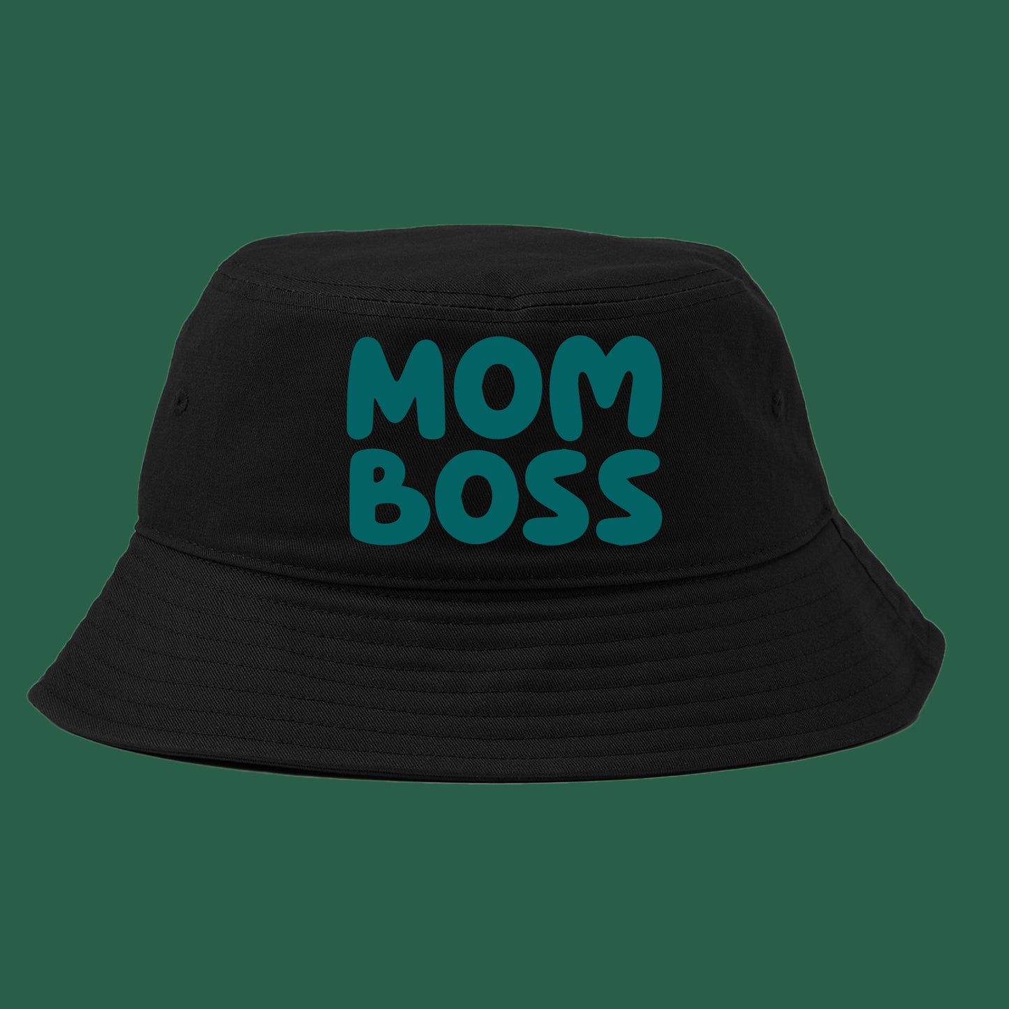 Mom Boss Green Bucket Hat