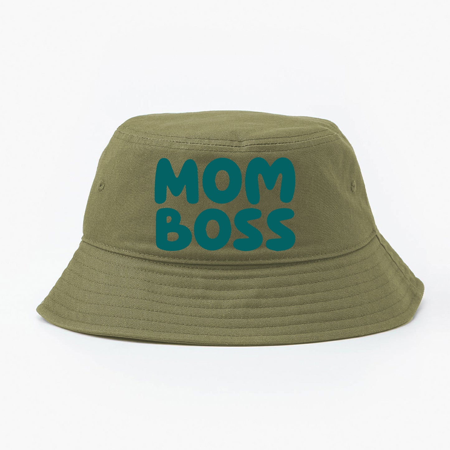 Mom Boss Green Bucket Hat