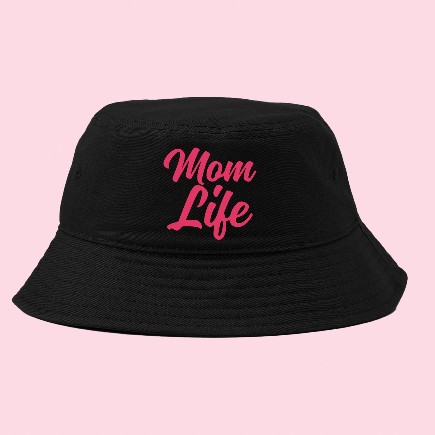 Mom Life Pink Bucket Hat